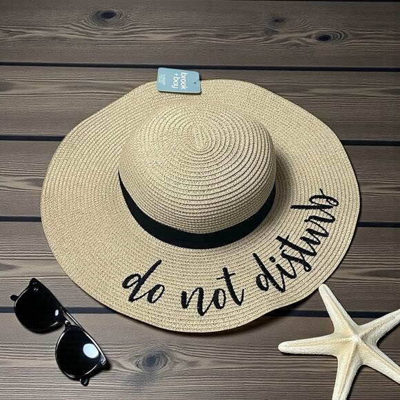 Do not disturb - Floppy Sun Hat | Wide Brim | Straw Beach Hat - easy travel - Picture 6 of 16
